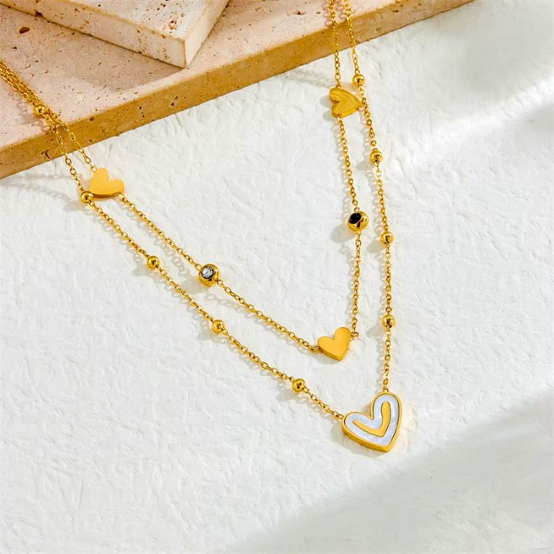 Cherished Heart Layered Necklace