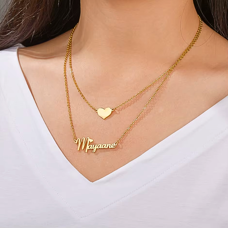 Personalized Love Layered Necklace