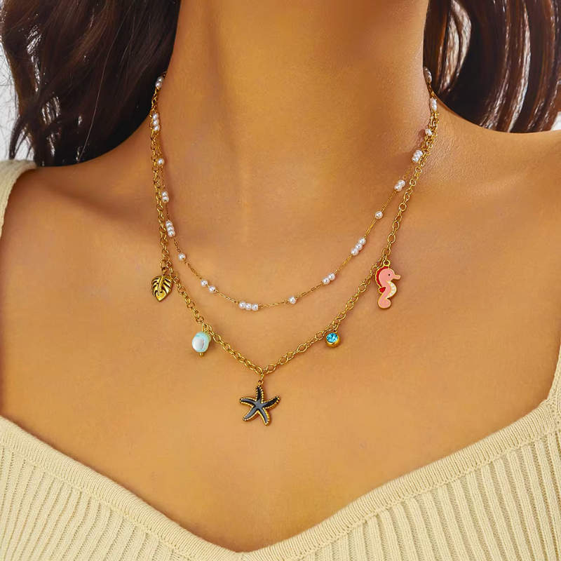 Starfish Pearl Delight Necklace