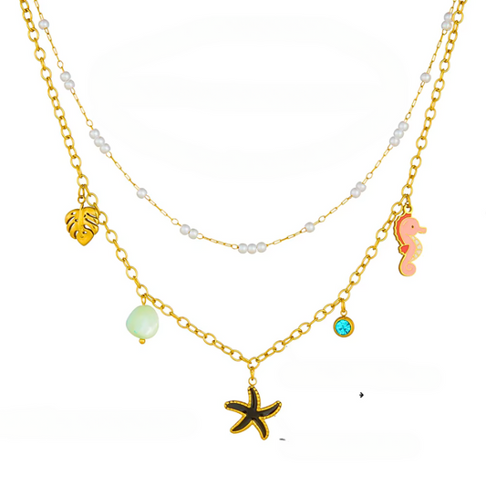 Starfish Pearl Delight Necklace