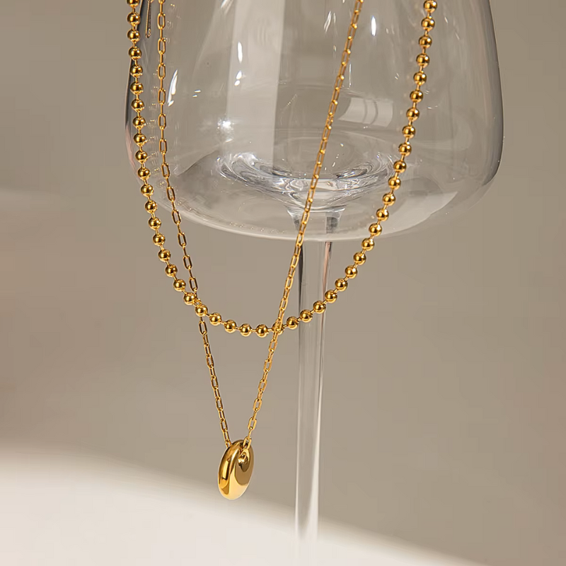 Solar Grace Layered Necklace