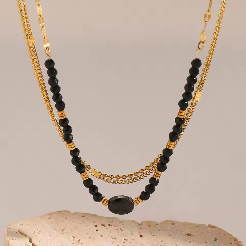 Regal Glimmer Layered Necklace