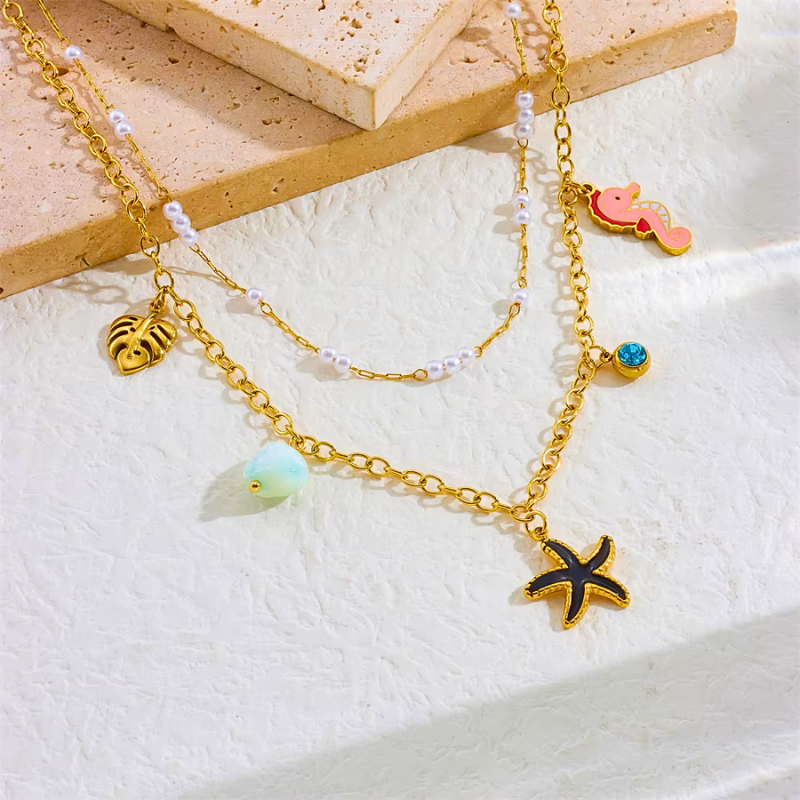 Starfish Pearl Delight Necklace