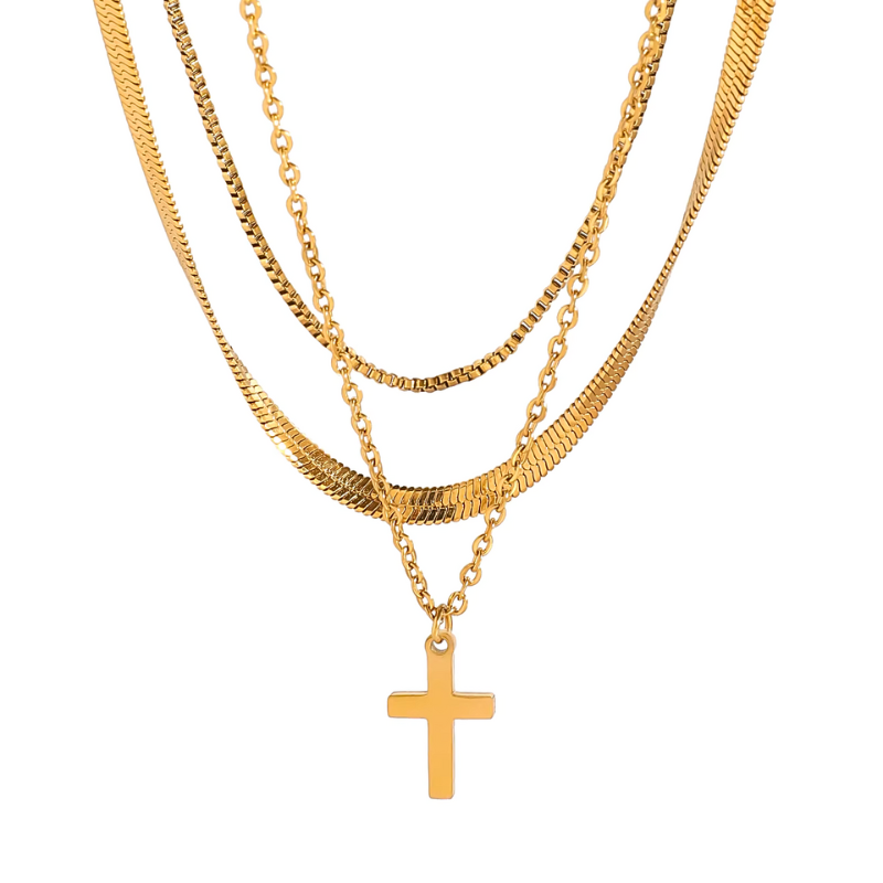 Faith Glow Layered Necklace