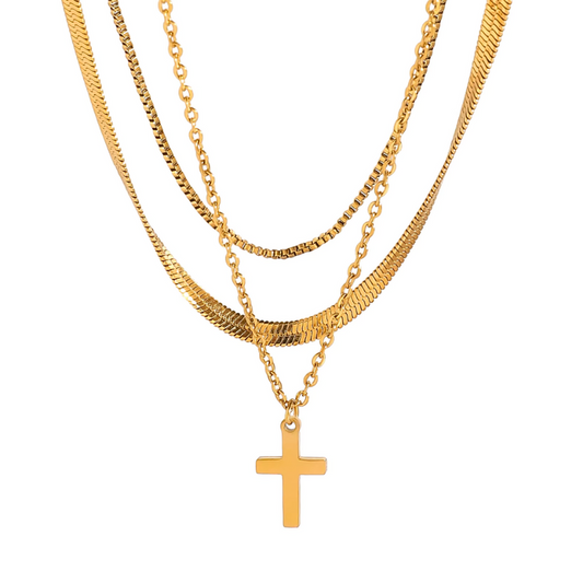 Faith Glow Layered Necklace