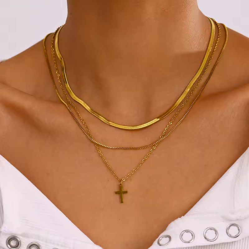 Faith Glow Layered Necklace