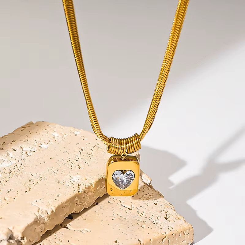 Shimmering Love Symbol Layered Necklace